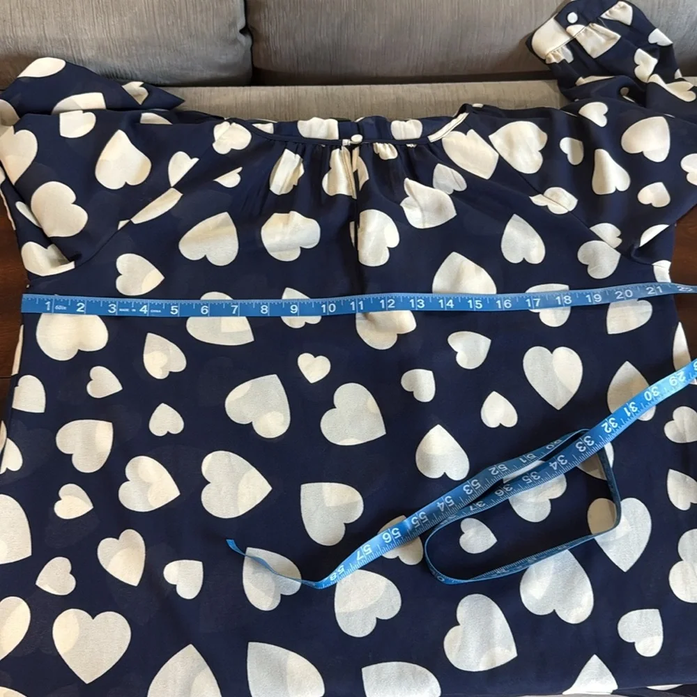 J. Crew Navy Hearts Top
